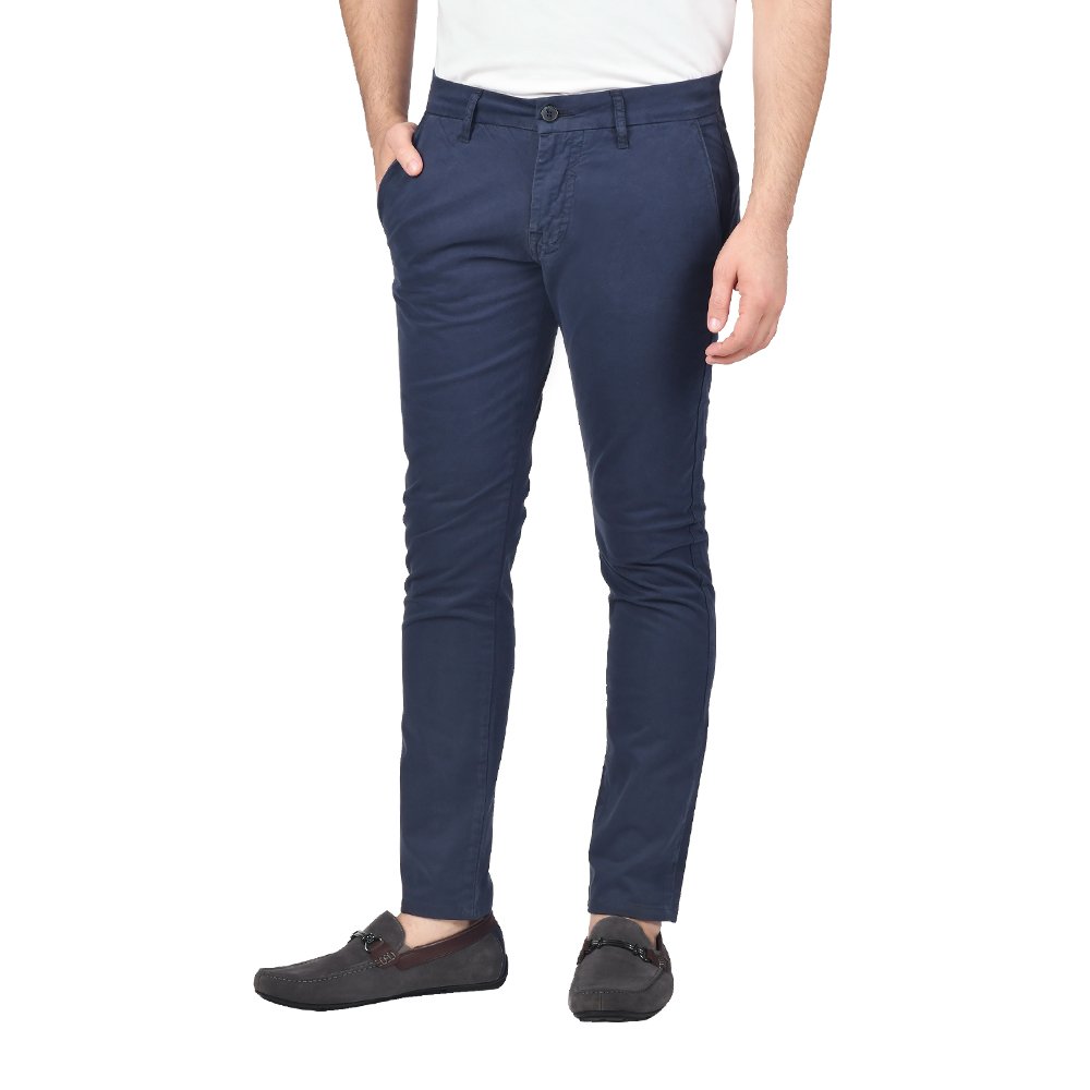 Skinny Fit Chino Trouser­- Navy